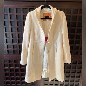 Vintage jcrew wool blend cream coat
